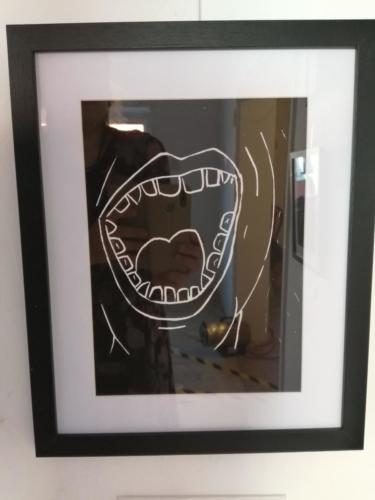 Humeur du moment depuis mars 2020.Linogravure