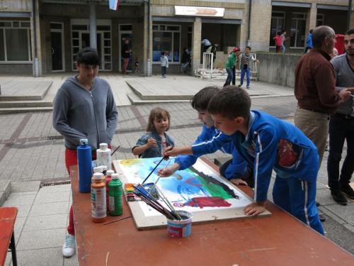 Atelier de découverte de l'art pictural, Fête de la Musique, Gasperich